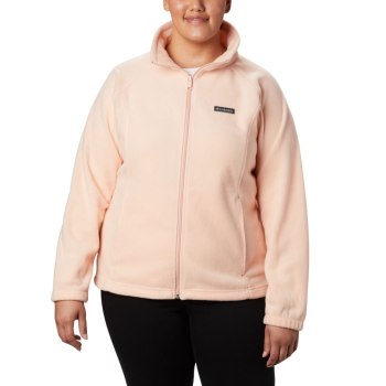 Columbia Benton Springs Full Zip Plus Size, Chamarras Rosas Para Mujer | 975604-FXV